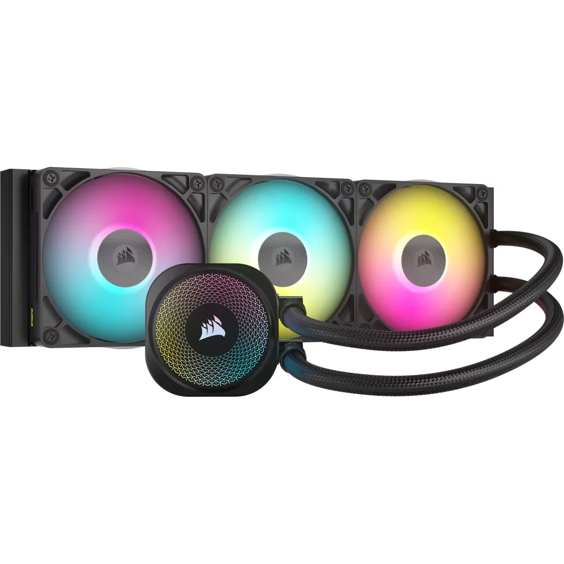 קירור נוזלי למעבד – Corsair iCUE LINK Titan 360 RX RGB AIO 360mm – צבע שחור