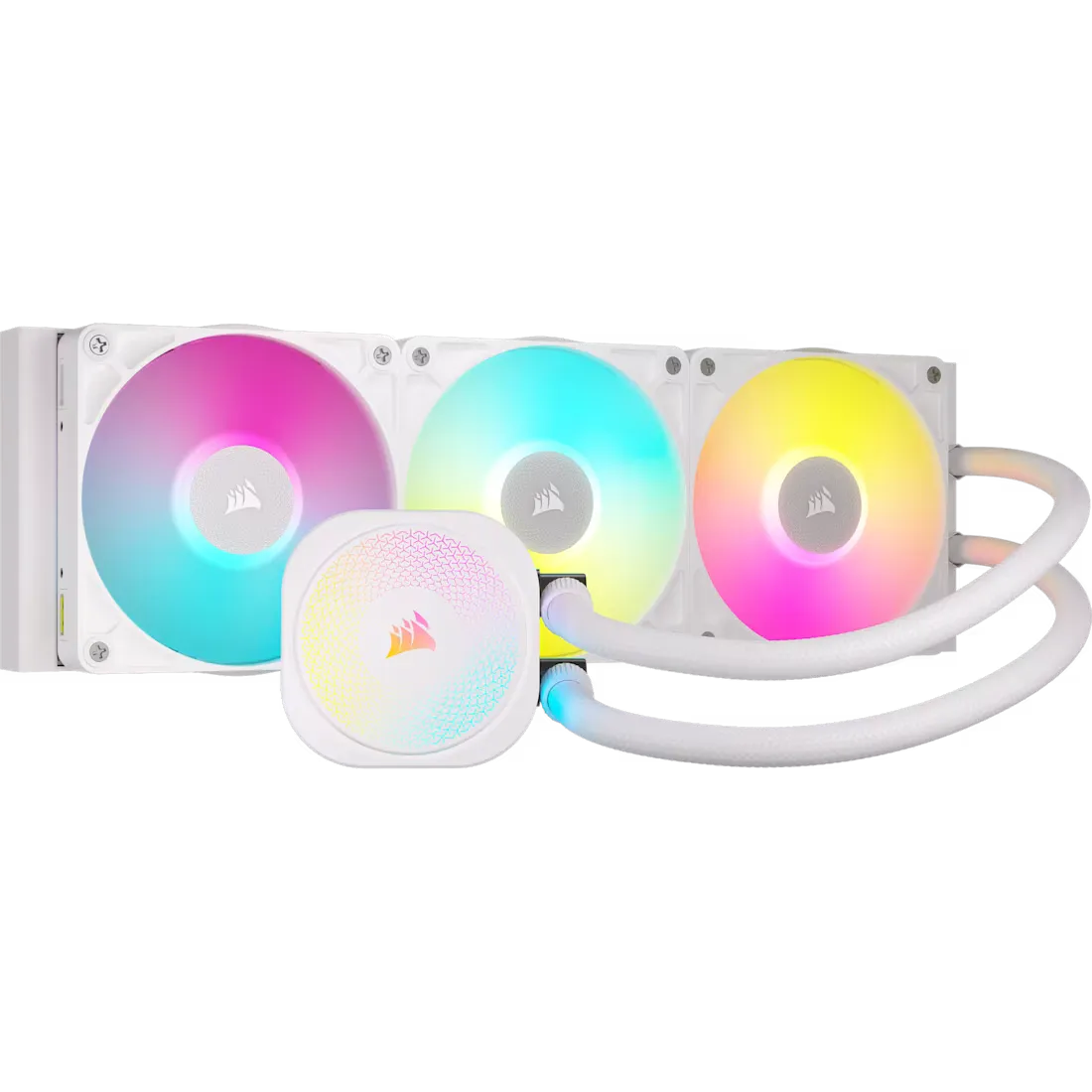 קירור נוזלי למעבד – Corsair iCUE LINK Titan RX RGB AIO 360mm – צבע לבן