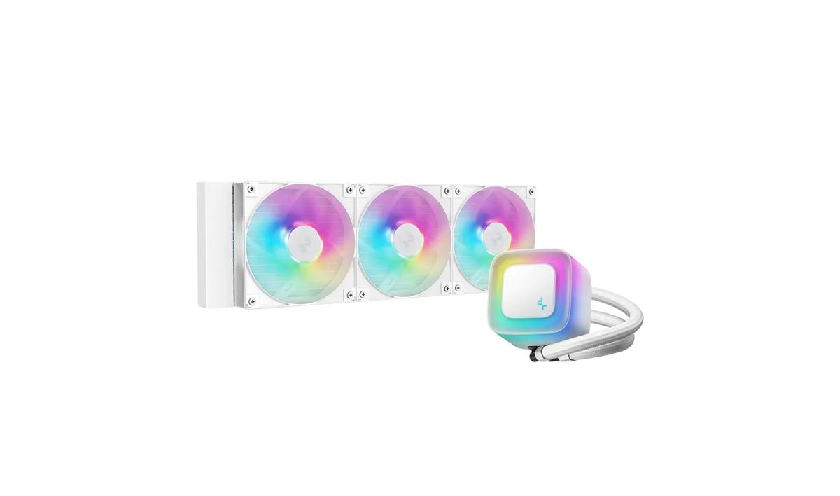 קירור נוזלי למעבד – DeepCool LE360 WH V2 ARGB AIO 360mm – צבע לבן