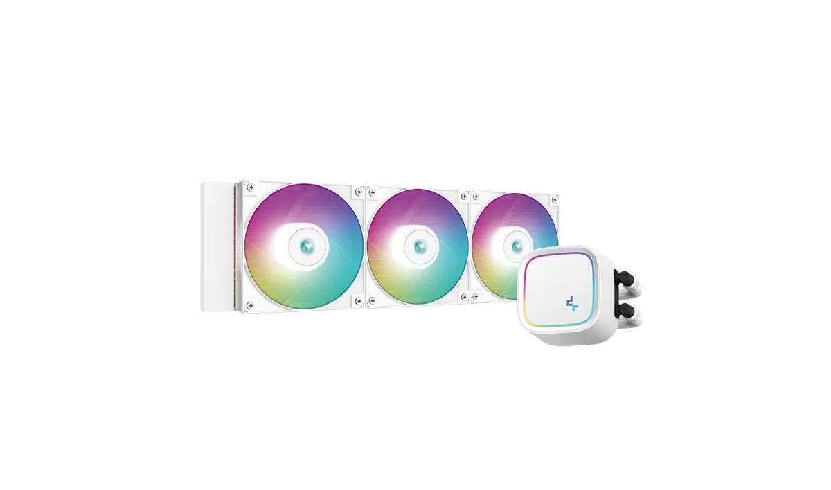 קירור נוזלי למעבד – DeepCool LE720 WH ARGB AIO 360mm – צבע לבן