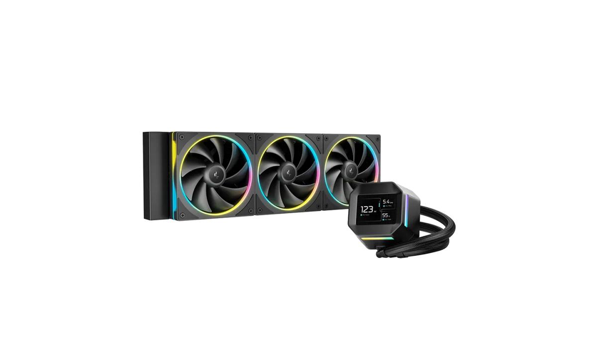 קירור נוזלי למעבד – DeepCool LM360 LCD Display ARGB AIO – צבע שחור