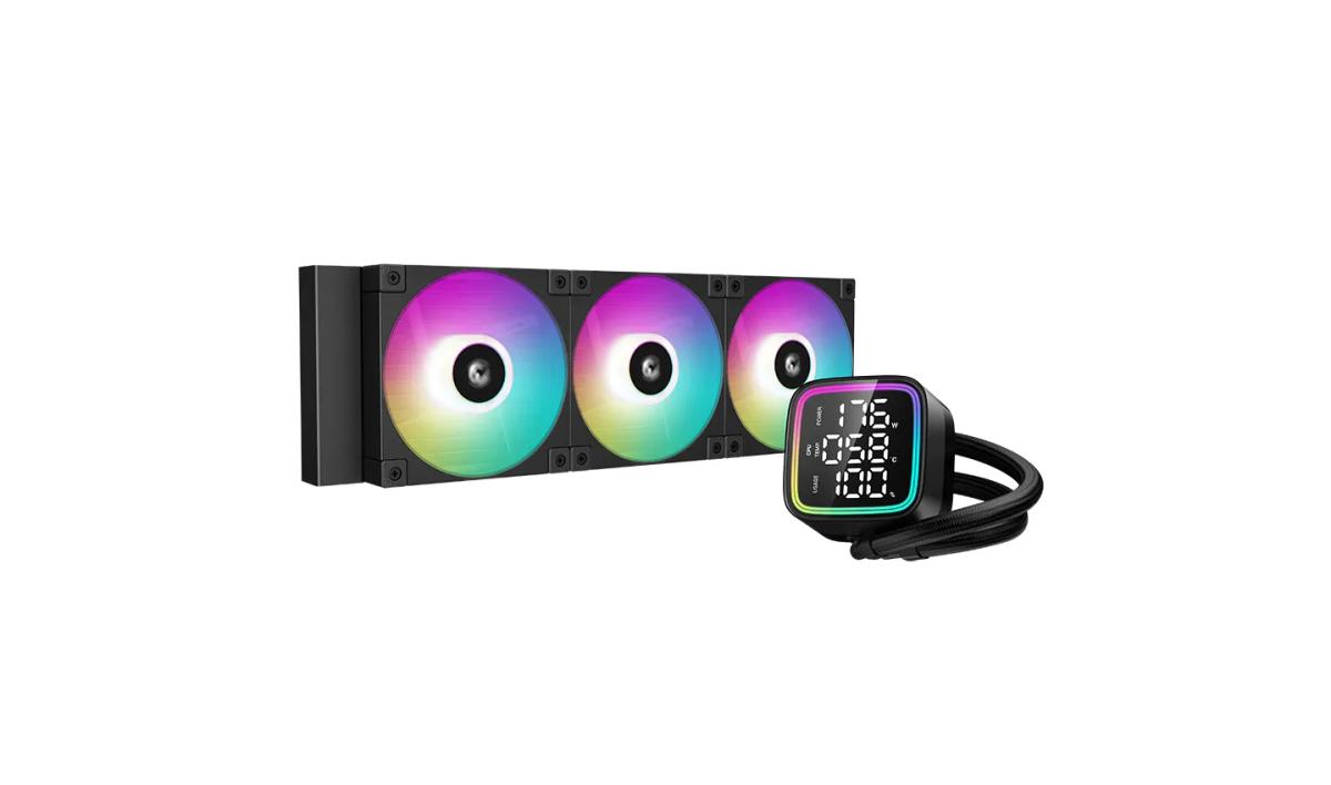 קירור נוזלי למעבד – DeepCool LD360 Display ARGB AIO 360mm – צבע שחור